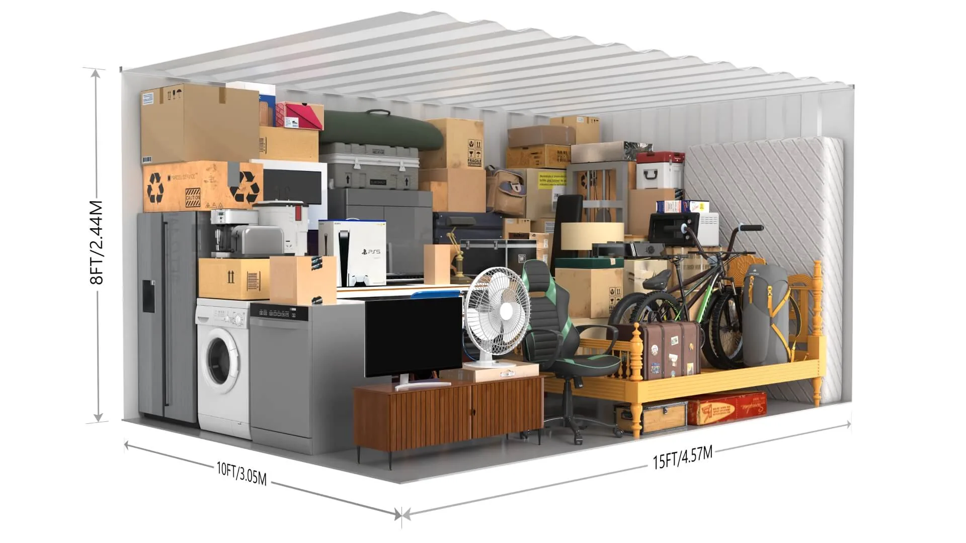 150 Square foot Storage Unit