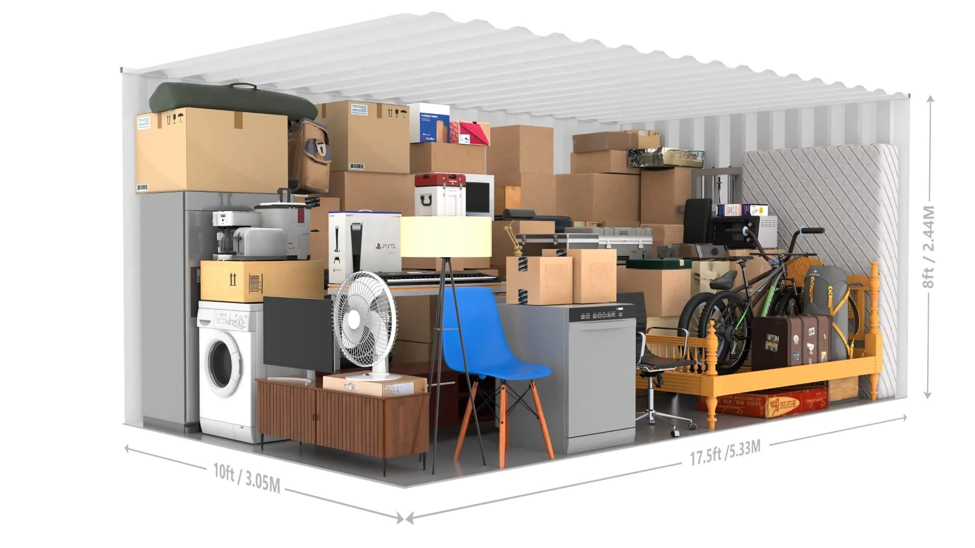 175 Square foot Storage Unit