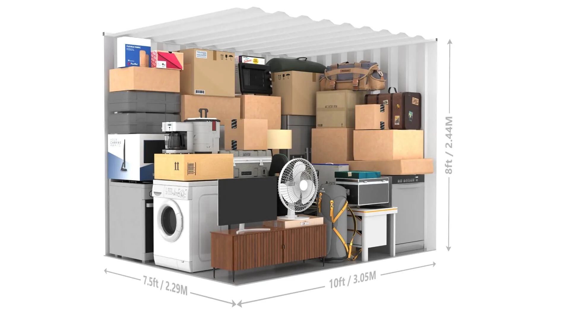 75 Square foot Storage Unit